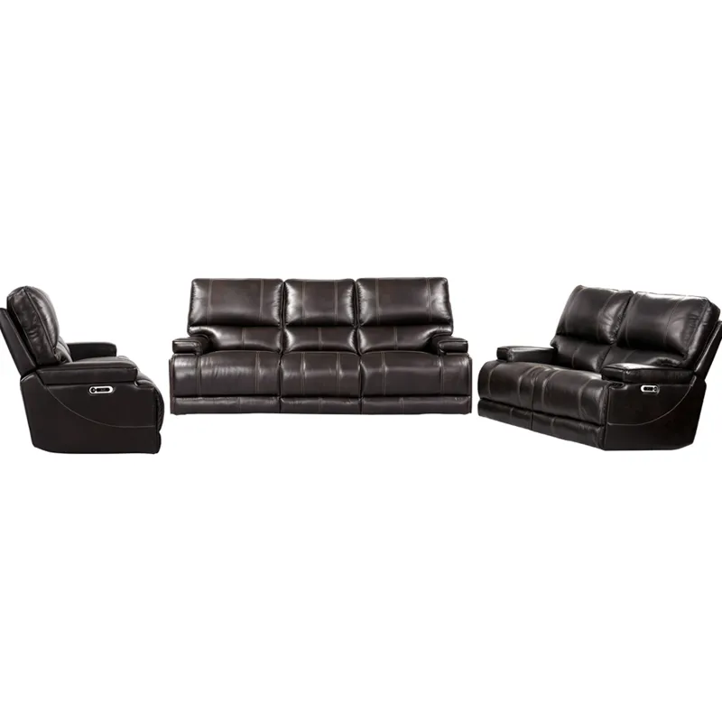 Whitman Verona Coffee - Powered By Freemotion Power Reclining Sofa Loveseat and Recliner
