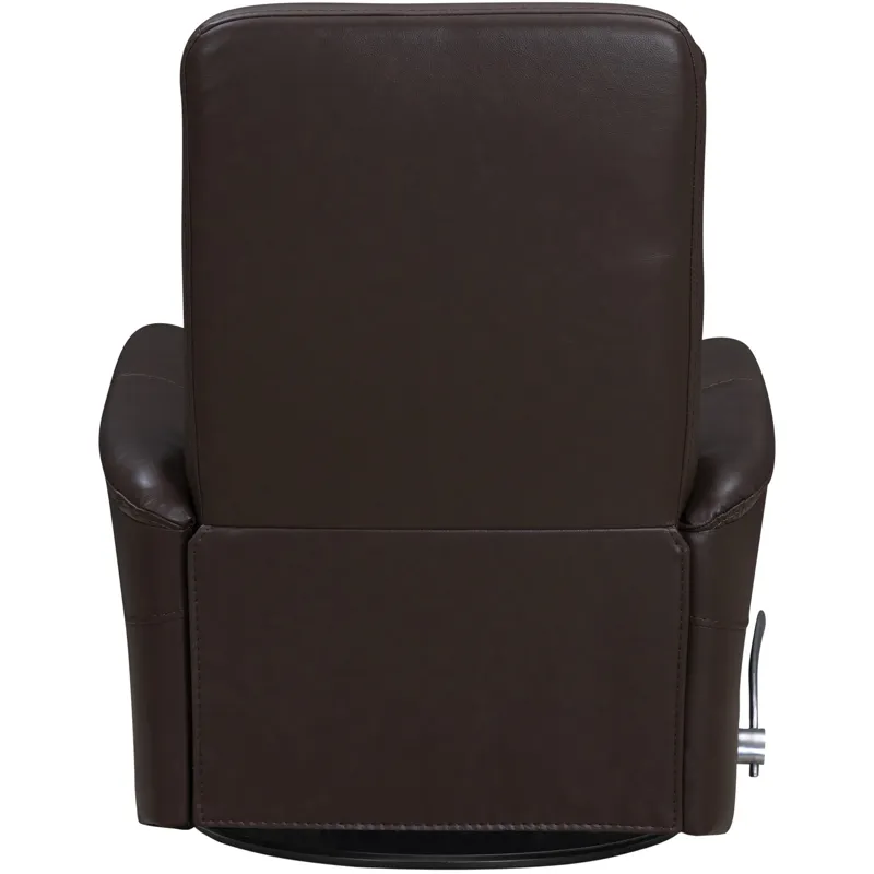 Gemini Milan Brown Manual Swivel Glider Recliner