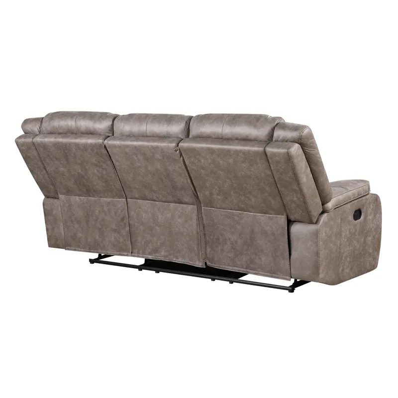 Blake Desert Taupe Manual Reclining Sofa and Loveseat