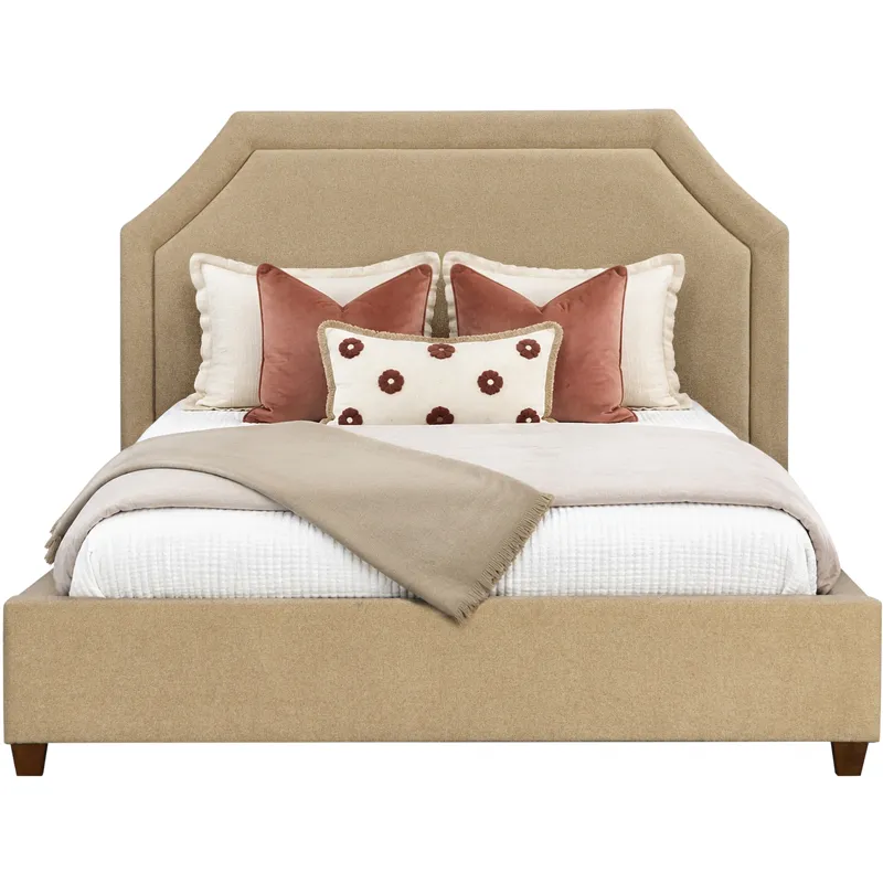 Gwen Mellow Teak King Bed 6/6