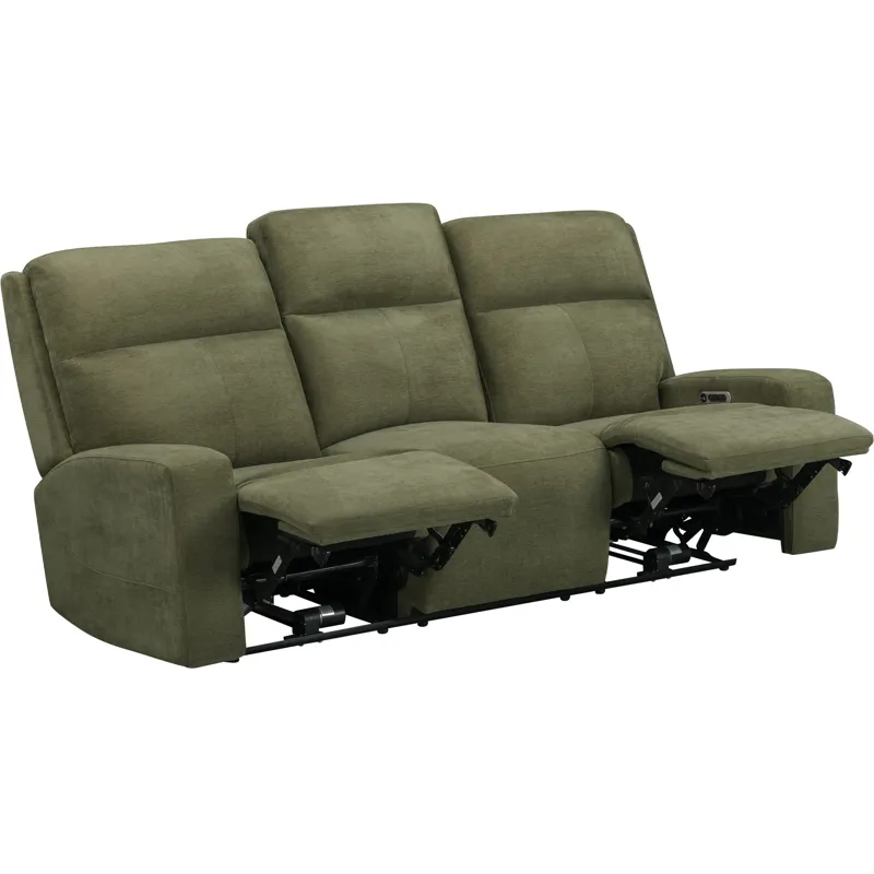 Traxton Jasper Moss Power Zero Gravity Sofa Loveseat and Recliner