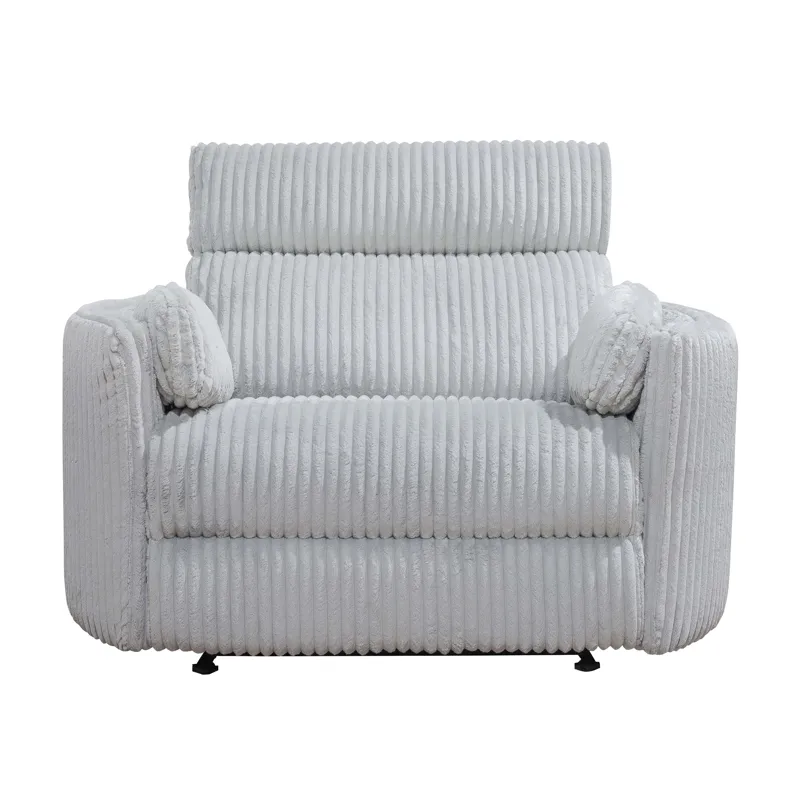 Radius Xl Mega Grey Extra Wide Power Glider Recliner Two Pack