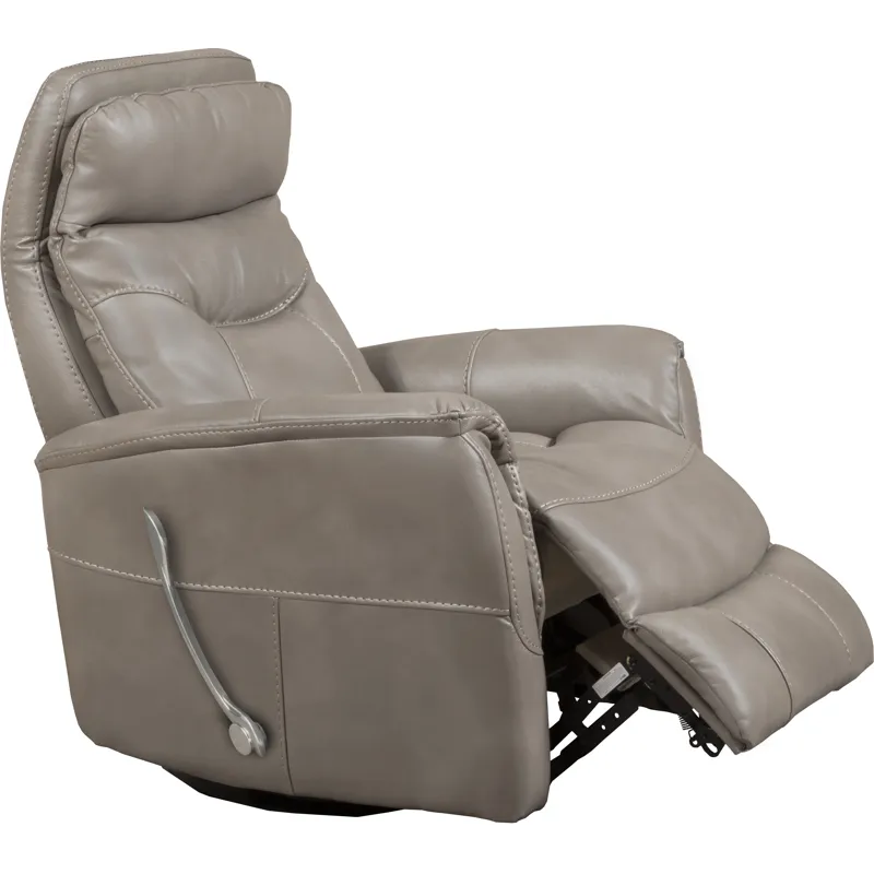 Gemini Linen Swivel Glider Recliner Two Pack
