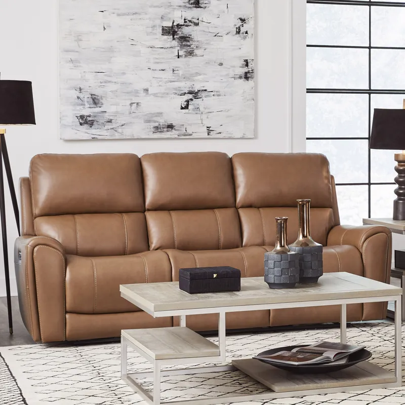 Hancock Apple Cider Zero Gravity Power Reclining Sofa and 2 Recliners