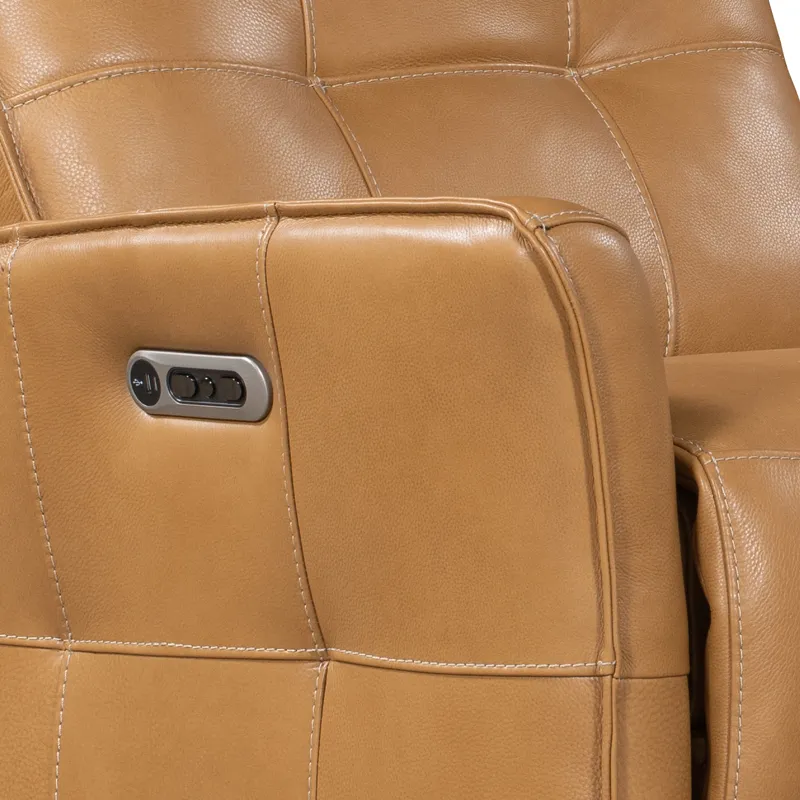 Gershwin Lucca Butterscotch Zero Gravity Power Reclining Sofa