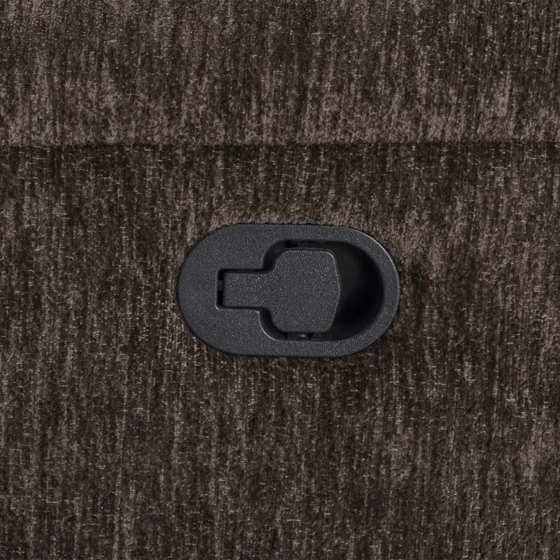 Bronco Plush Umber Manual Right Arm Facing Recliner