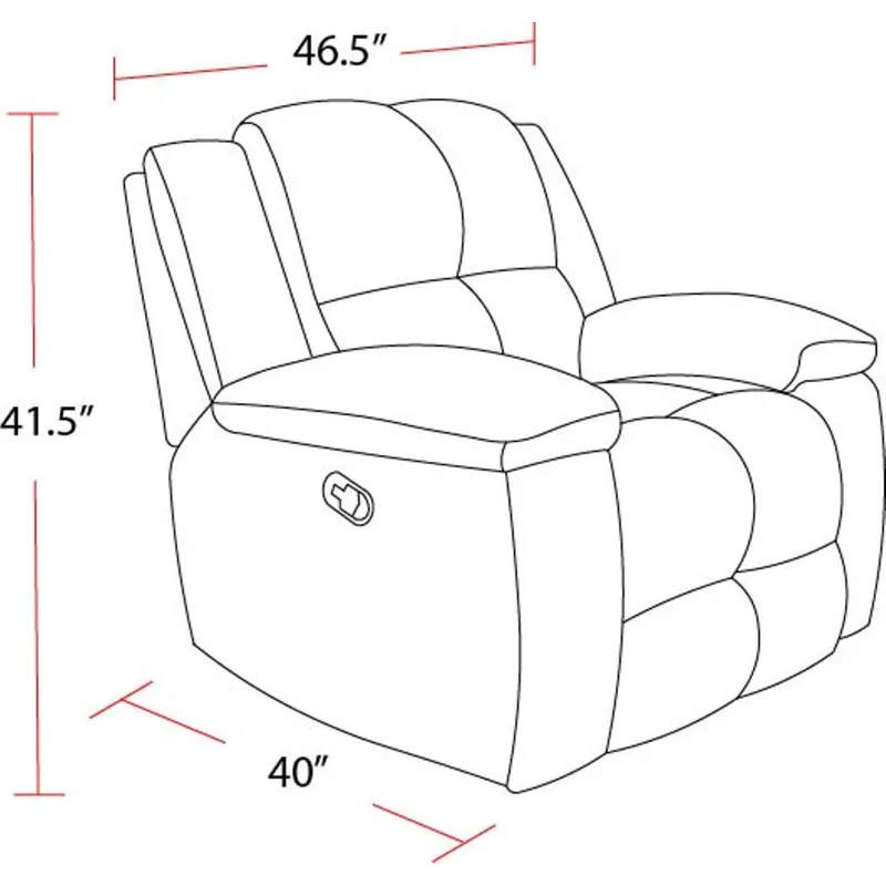 Buster Cabot Stone Manual Reclining Sofa and Recliner