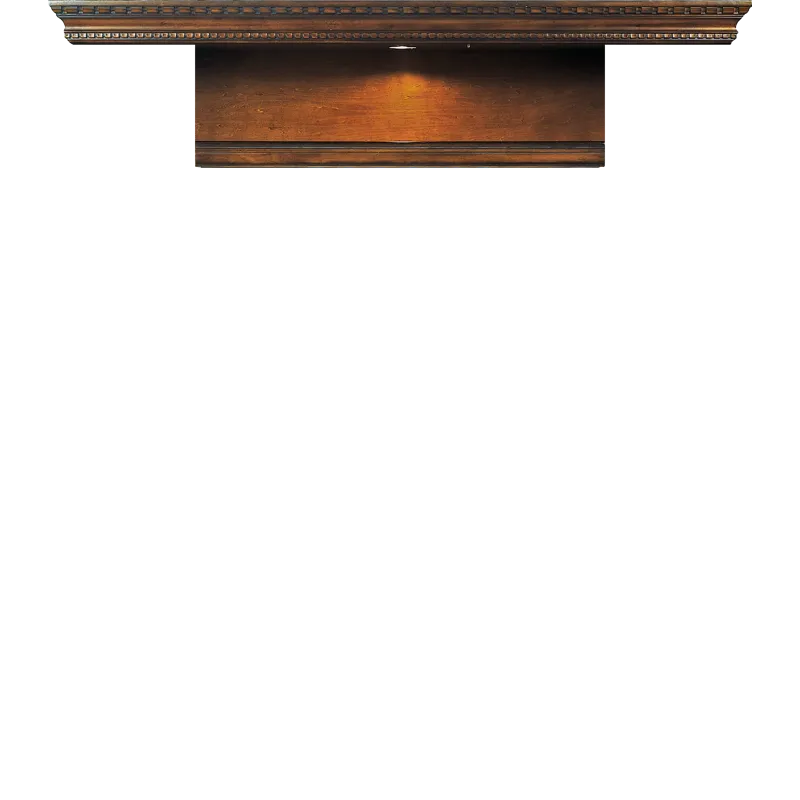 Huntington Expandable Bridge with Shelf and Back Panel