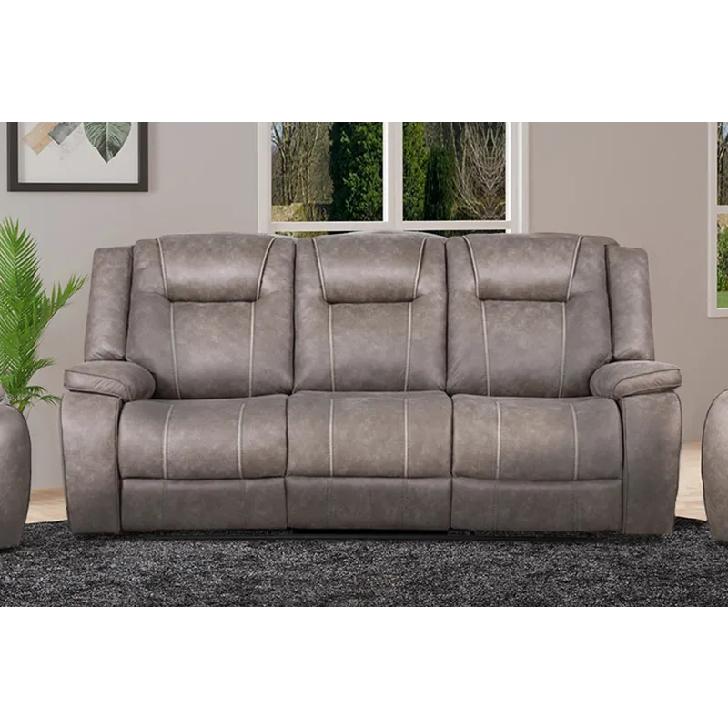 Blake Desert Taupe Manual Reclining Sofa and Loveseat