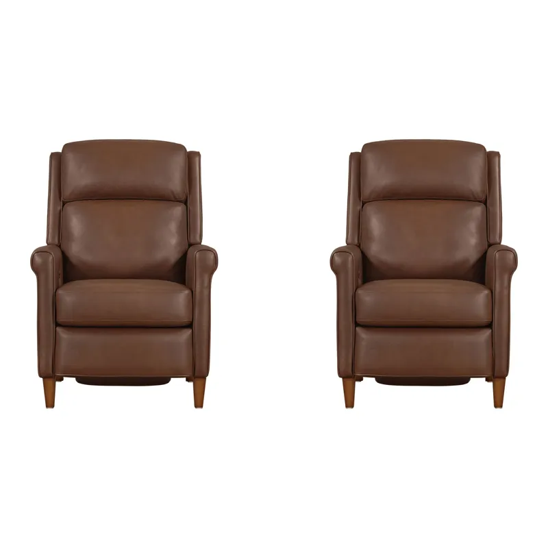 Northfield Walnut Whirl Power Cordless High Leg Recliner P2 Two Pack