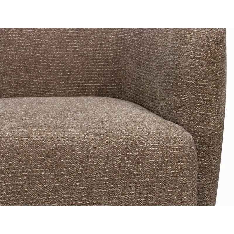 Mingle Thatch Brown Swivel Glider Accent Chair Two Pack