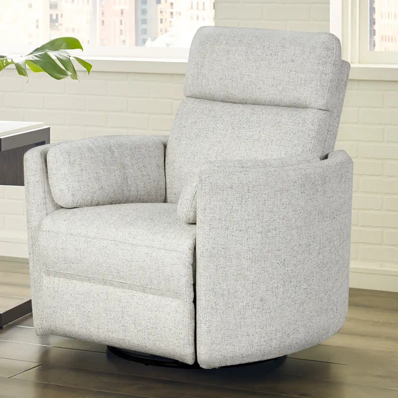 Radius Natural Beauty Quartz Power Swivel Glider Recliner Two Pack