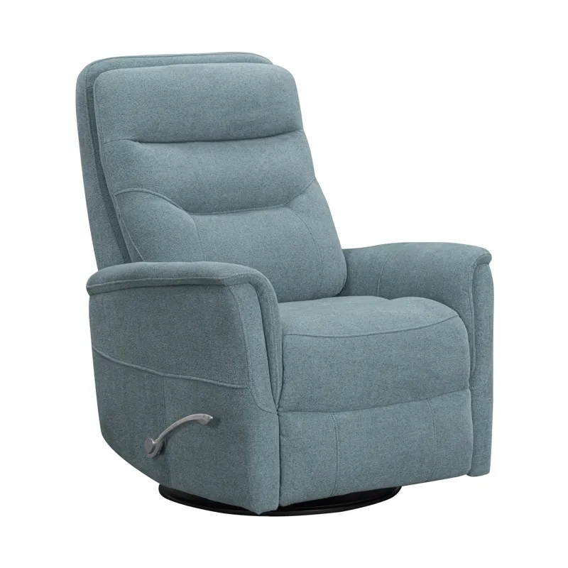 Gemini Snazzy Blue Manual Swivel Glider Recliner