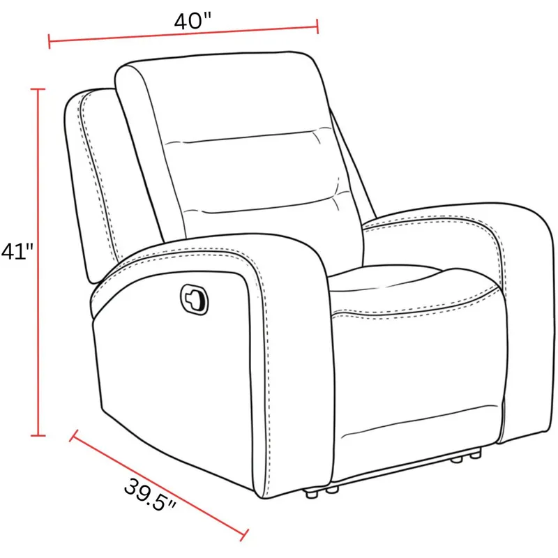 Napa Wrangler Clay Manual Glider Recliner Two Pack