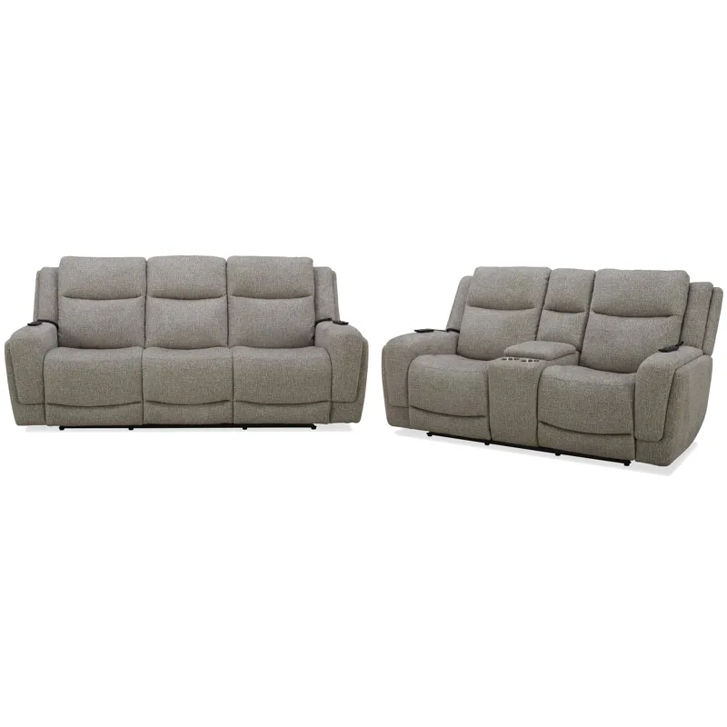 Penfield Frappe Power Reclining Sofa and Loveseat