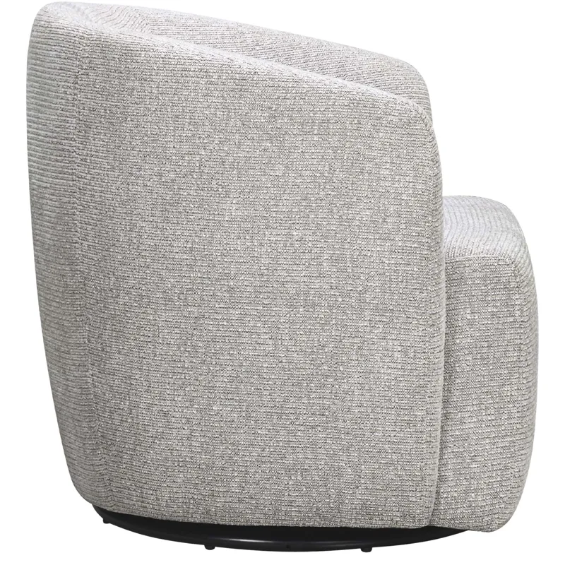 Mingle Thatch Grey Swivel Glider Accent Chair Two Pack