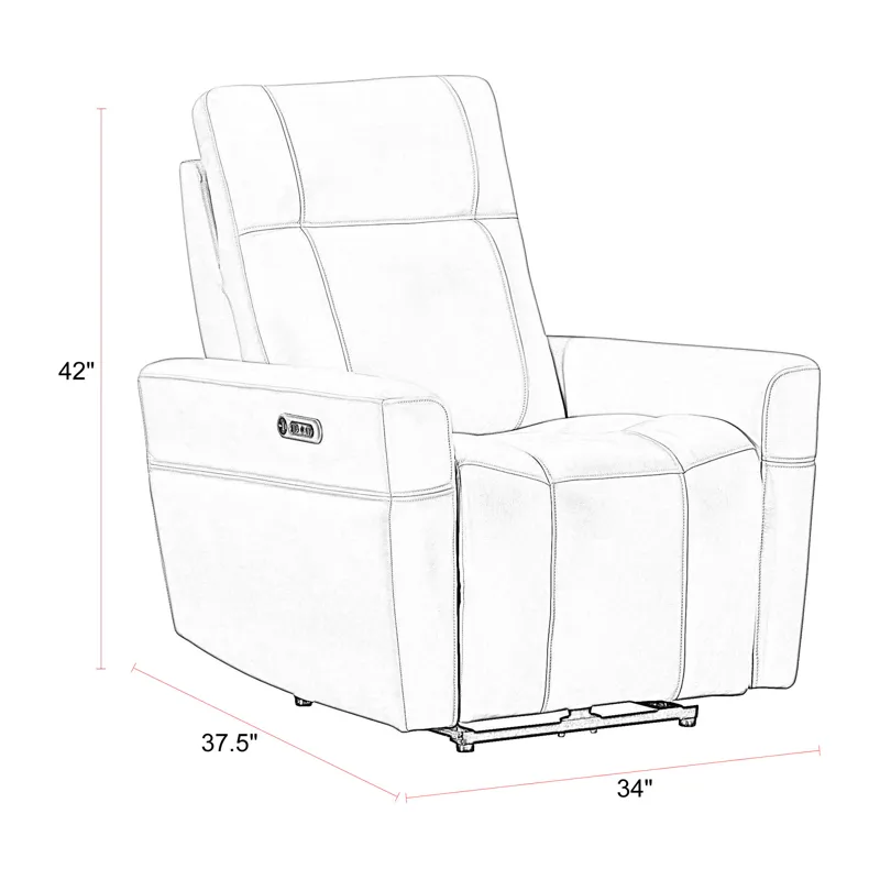 Bradford Steamboat Ecru Power Zero Gravity Recliner P2 Two Pack
