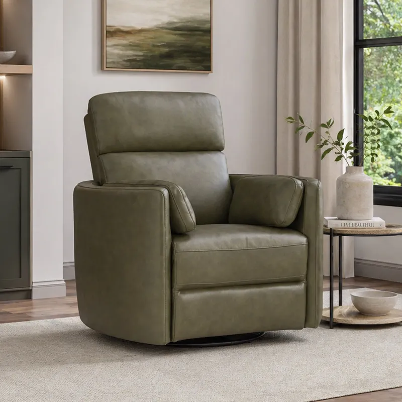 Radius Lyric Sage Swivel Power Glider Recliner Two Pack