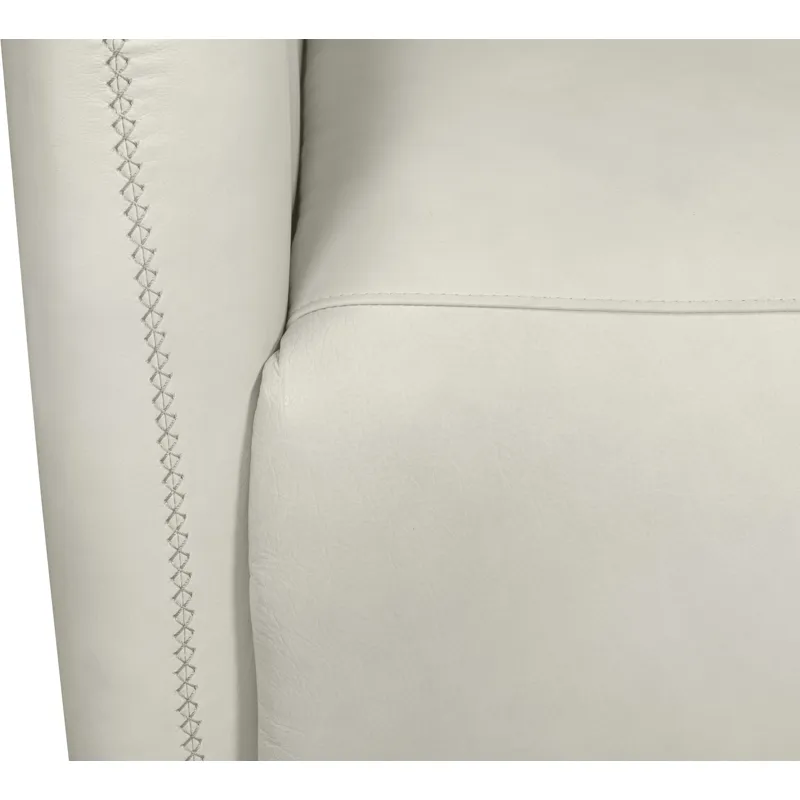 Dante Renaissance Ivory Swivel Glider Accent Chair