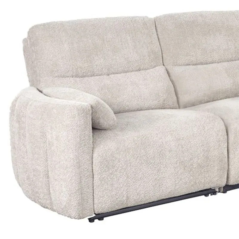 Modesto Buttercream Power Left Arm Facing Recliner