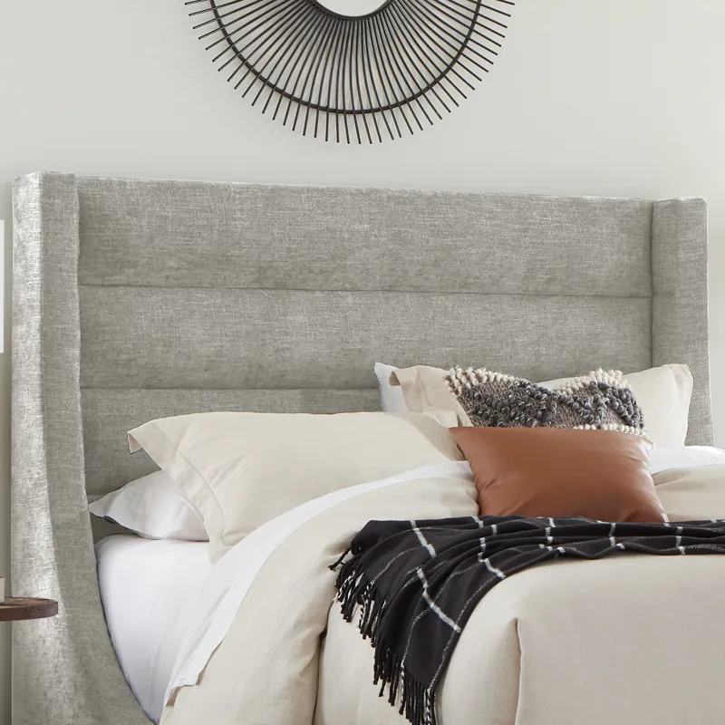 Jacob Luxe Light Grey King Headboard