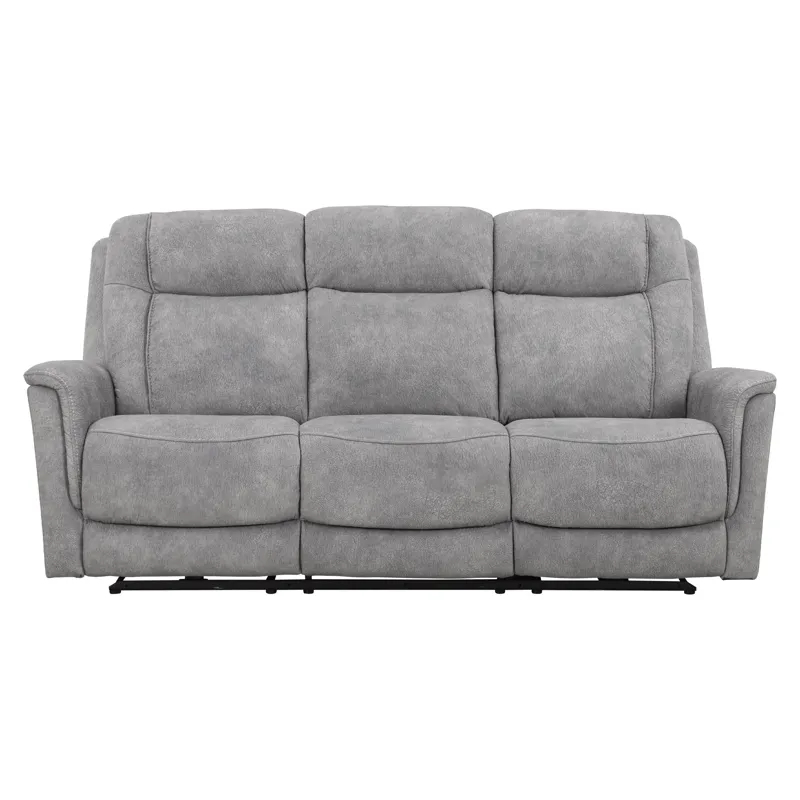 Linus Hudson Grey Power Reclining Sofa and Two Recliners