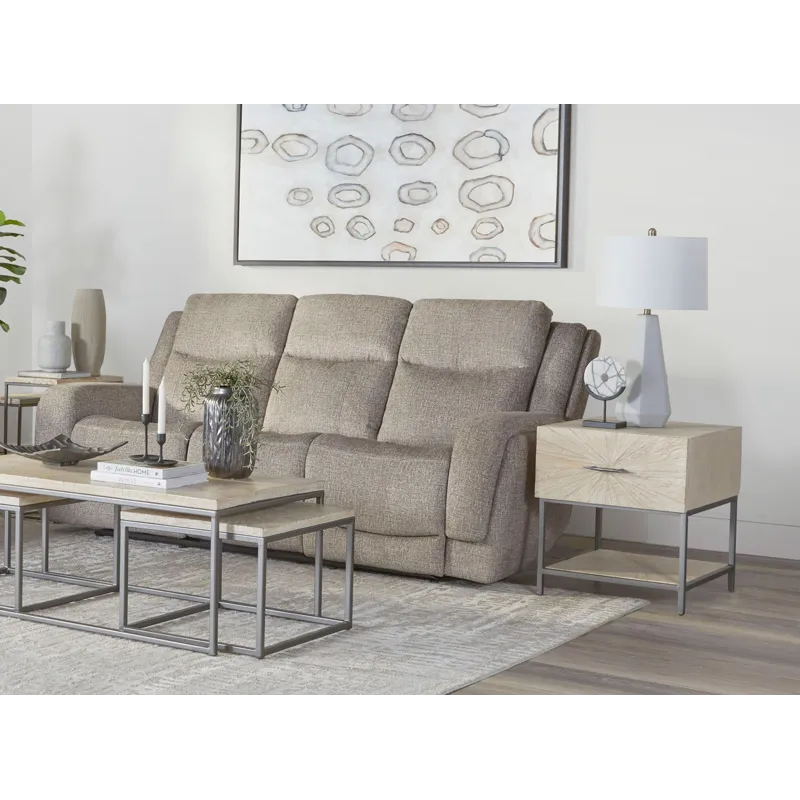 Penfield Frappe Power Reclining Sofa and Two Recliners