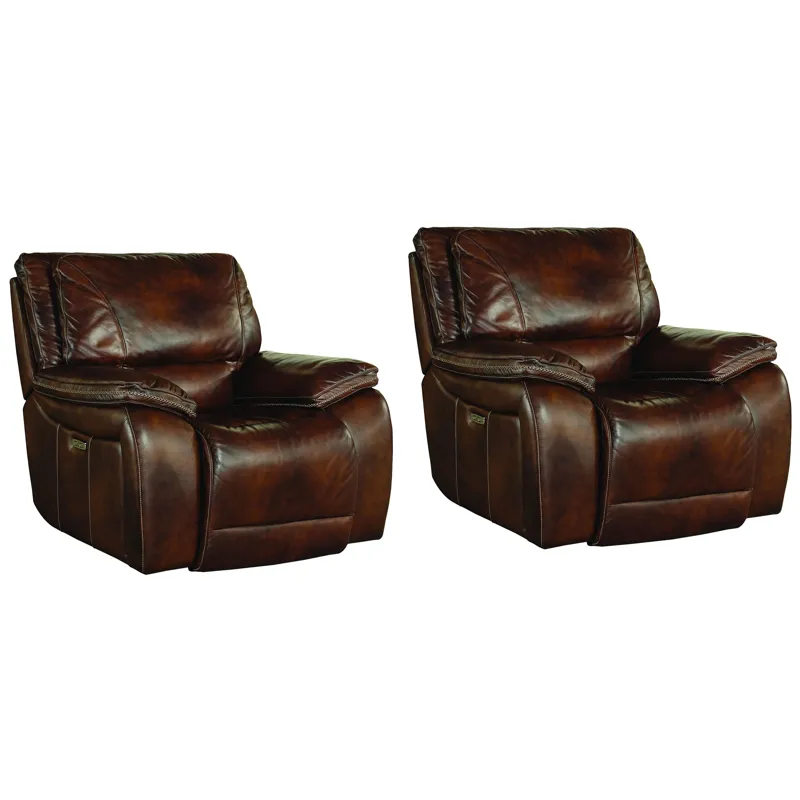 Vail Burnt Sienna Power Recliner Two Pack