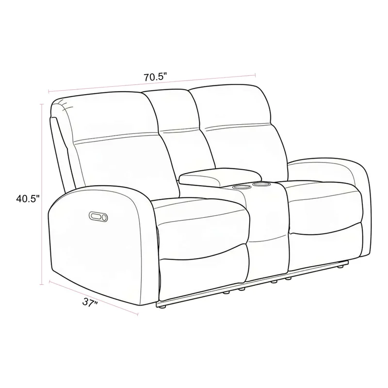 Tuscany Whiskers Nature Power Console Loveseat