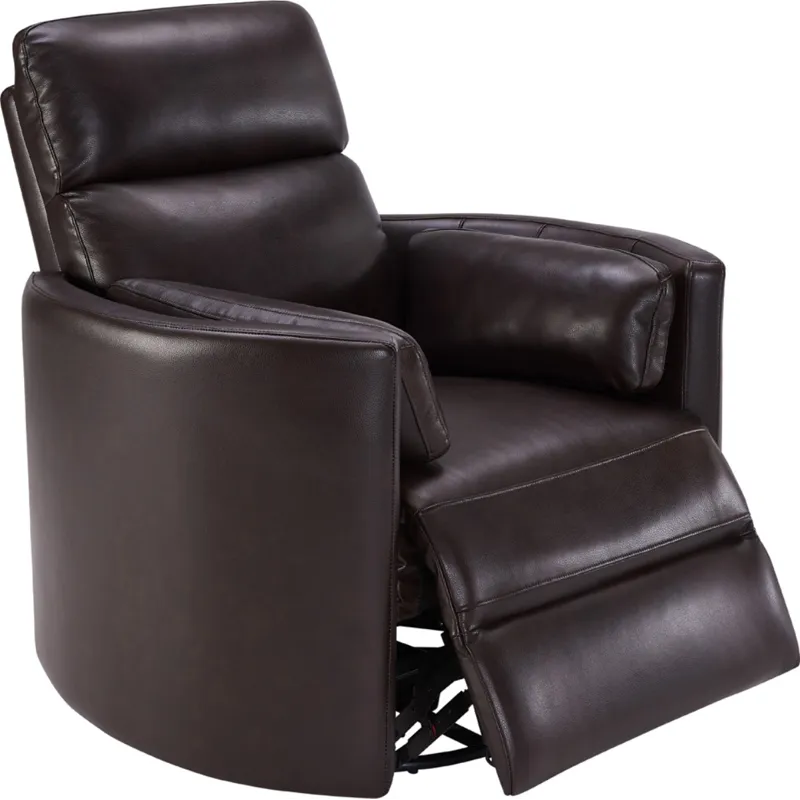 Radius Florence Brown - Powered By Freemotion Cordless Power Swivel Glider Recliner Two Pack