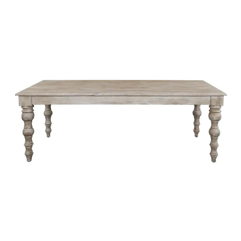 Crossings Eden Dining 84 Inch Rectangular Dining Table With 4 Upholstered Chairs