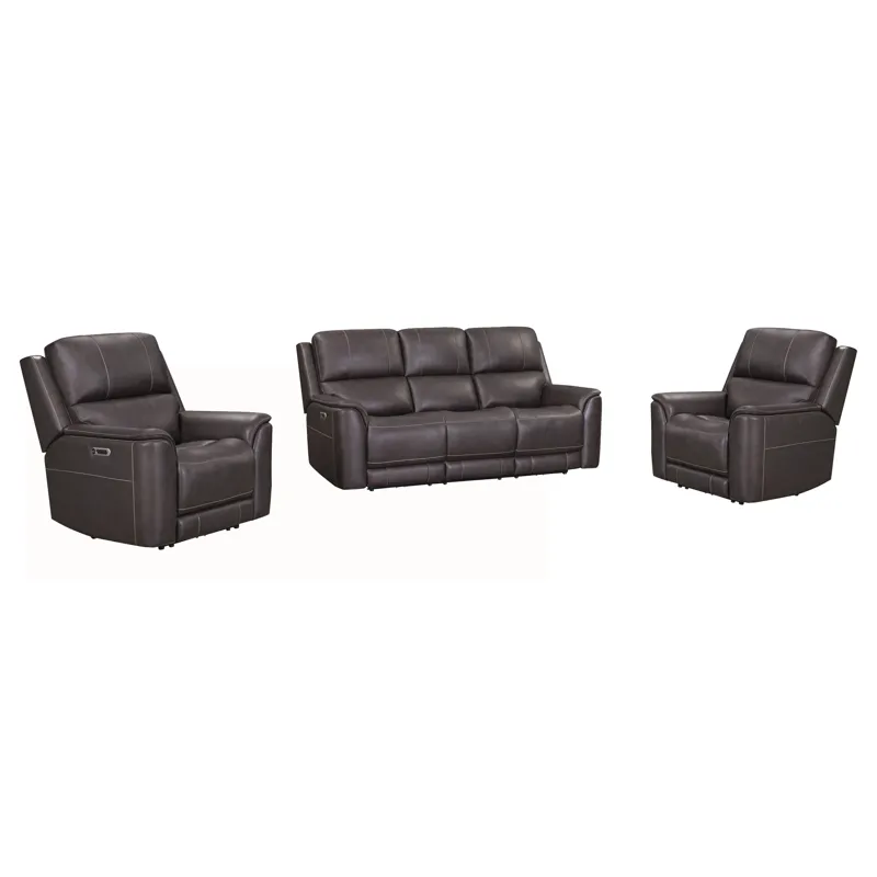 Easton Steamboat Brown Zero Gravity Power Reclining Sofa and 2 Recliners