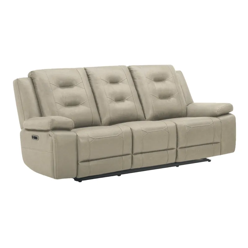 Caldwell Tahoe Fog Power Reclining Sofa P2
