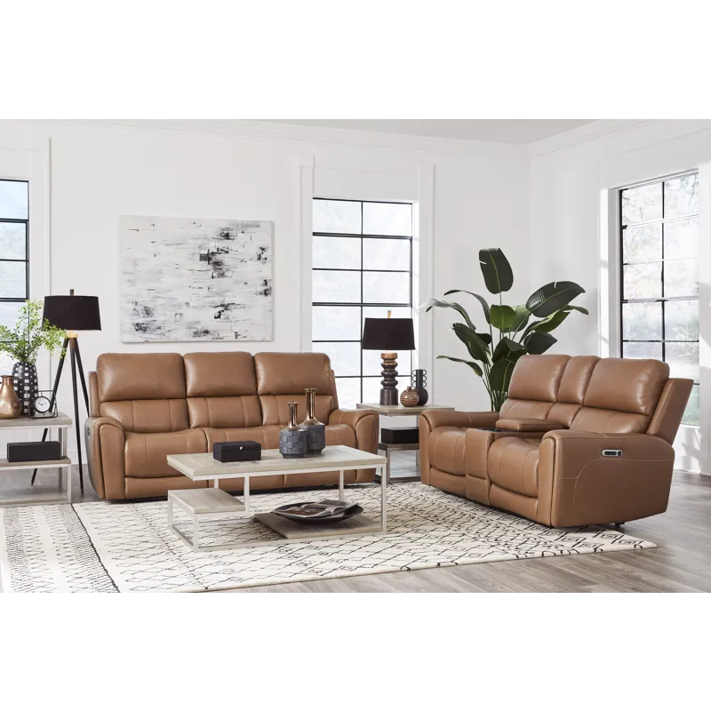 Hancock Apple Cider Zero Gravity Power Reclining Sofa and Loveseat