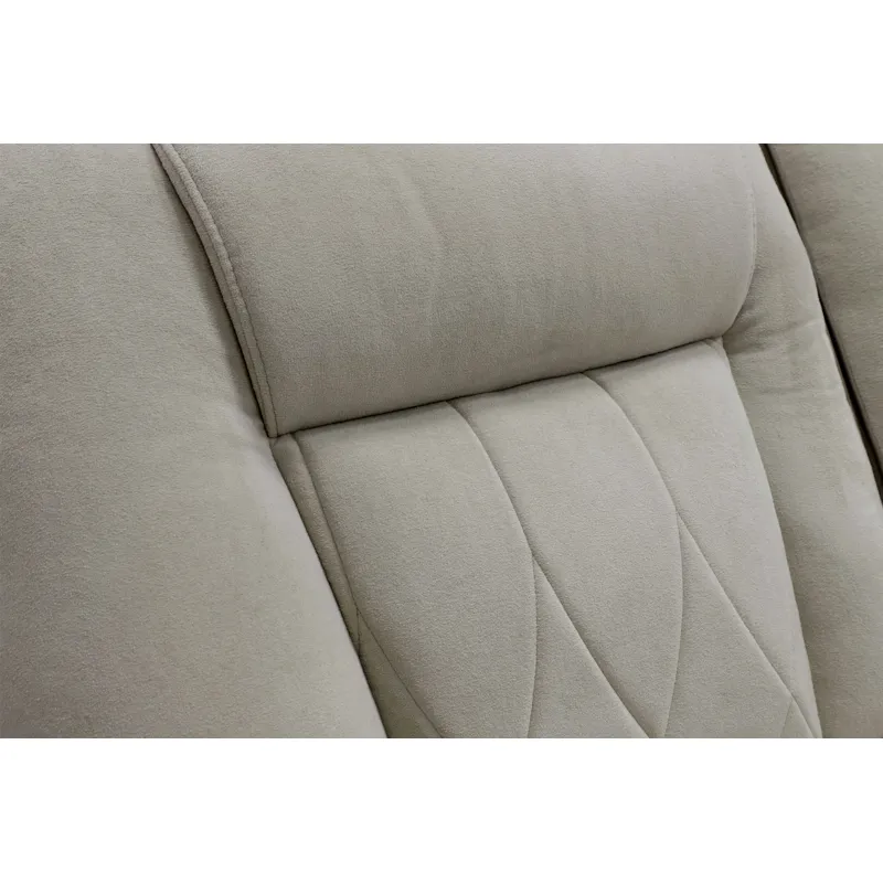 Ian Luxe Mocha 7 Piece Modular Zero Gravity Power Reclining Sectional