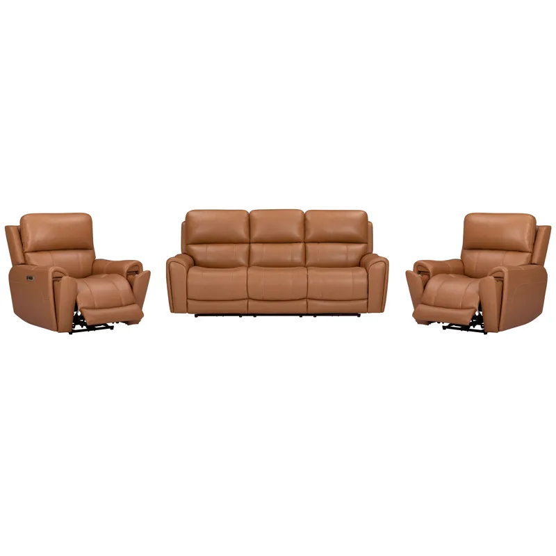 Hancock Apple Cider Zero Gravity Power Reclining Sofa and 2 Recliners
