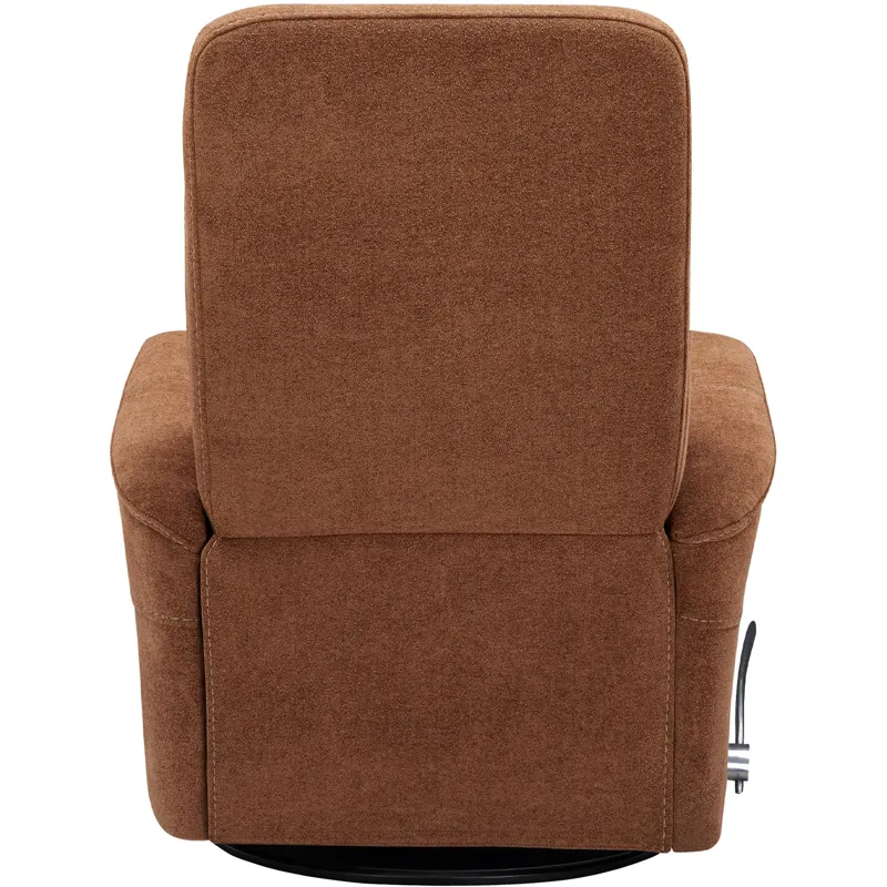 Gemini Snazzy Terracotta Manual Swivel Glider Recliner Two Pack
