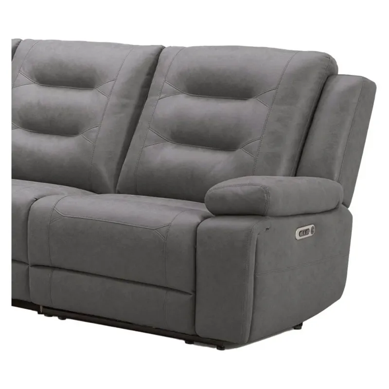 Caldwell Tahoe Charcoal Power Right Arm Facing Recliner