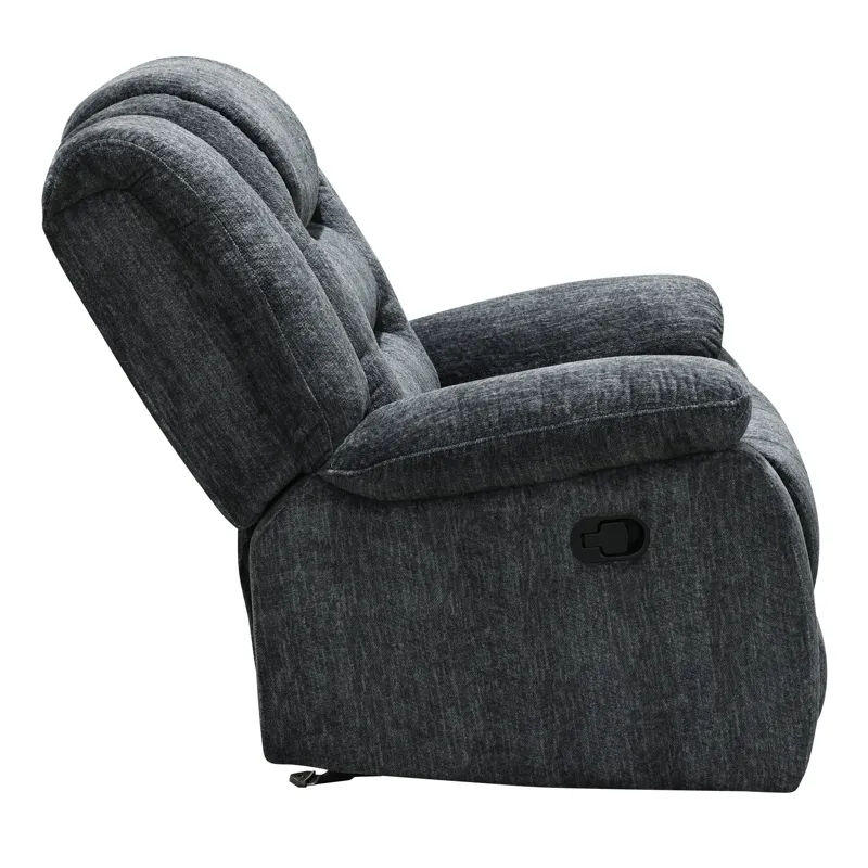 Bolton Misty Storm Manual Reclining Sofa Loveseat and Recliner