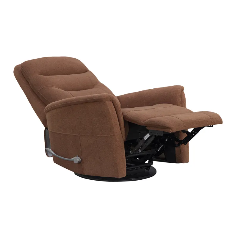Gemini Snazzy Terracotta Manual Swivel Glider Recliner