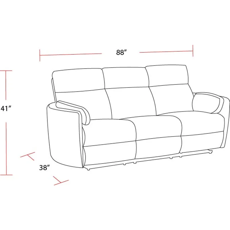 Radius Mega Grey Power Reclining Sofa and Two Recliners