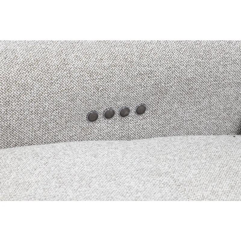 Julianna Crisp Taupe 5 Piece Power Reclining Sectional with Power Headrests