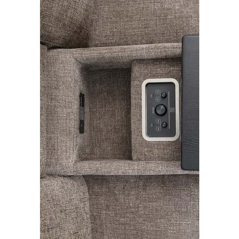 Colton Branson Tweed Power Zero Gravity Sofa and Loveseat with Immersive Audio