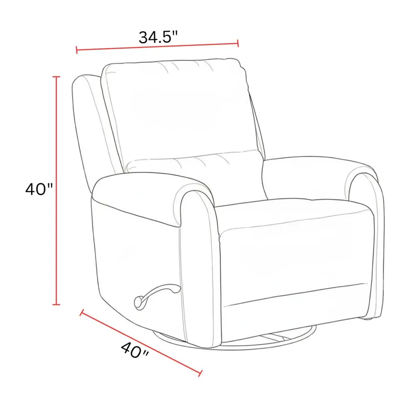 Gentry Shadowplay Manual Swivel Glider Recliner Two Pack