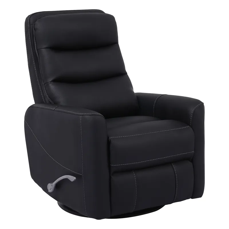 Hercules Black Swivel Glider Recliner Two Pack