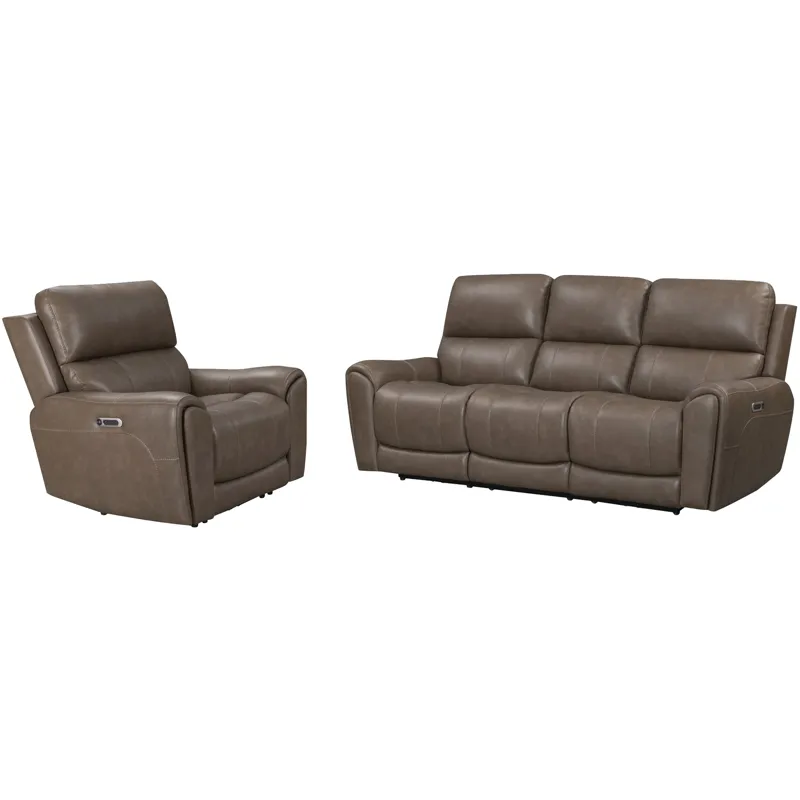 Hancock Bette Hazel Zero Gravity Power Reclining Sofa and Recliner