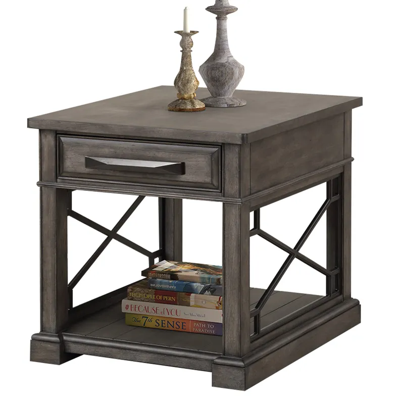 Sundance Smokey Grey Cocktail Table with 2 End Tables
