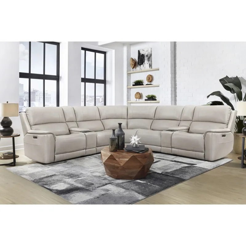 Easton Steamboat Quartz 7 Piece Zero Gravity Power Reclining Sectional with Power Adjustable Headrests