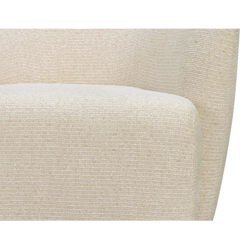 Mingle Thatch Sand Swivel Glider Accent Chair Two Pack