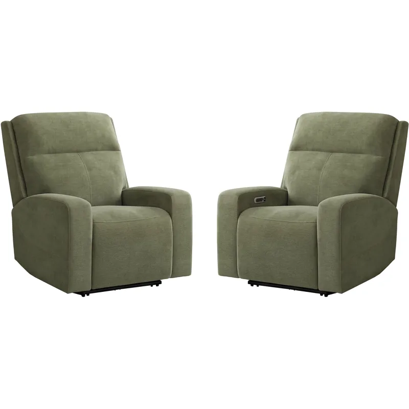 Traxton Jasper Moss Power Zero Gravity Recliner P3 Two Pack
